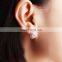 small diamond silver earring stud
