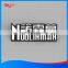 Custom metal nameplates,embossed logo/metal labels with self adhesive
