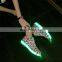 Live show best selling magnetic led light running shoes for adult