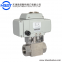 DN15 High Pressure Motorized Stainless Steel  Ball Valve With Limit Switch Box
