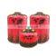 China Volume LPG Gas Cylinder And Screw Valve Butane Gas Cartridge 450g