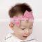 21colors Baby nylon Knotted headbands Toddler Girl Turban lace soft leaf Hair Band