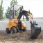 Hysoon HY200 mini tractor backhoe loader with CE