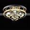 Round crystal chandelier living room lighting stainless steel lamps