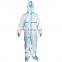 Disposable CE Cat III Type 3 4 Type 5 6 EN 1149 Protective Clothing Coverall Ppe Chemical Anti Virus for Hospital Hazmat Suit