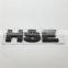 Customized Car Body Decal Plastic HSE Black Label Car Badge Emblem Sticker