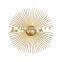 Nordic Metal Round Sun Flower Thin Metal Tube Wall Lamp LED Decorative Wall Lamp For Home