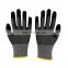 18Gauge Cut Level 3 Abrasion Resistant Gloves With Reinforced Thumb Crotch Sandy Nitrile Finished Palm For Cable Handling Work