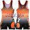 custom cheap sublimated printing wrestling singlets for sale