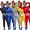 solid color loose hoodie zip pullover fitness pants with pocket sweatshirts hoodie set Custom logo wholesale women two piece se