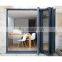 Exterior aluminum bi folding door folding glass door