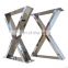 Modern X Shape Table Legs Bench Feet Furniture Legs Dining Table Base Wholesale Stainless Steel for Sale G800085 Metal