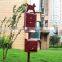 New 2022 Standing Double Stainless Steel Metal Outdoor Poop Rectangular Dog Waste Station