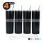 Stainless steel 20oz double wall insulated straight water cups with lids and straws