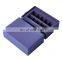 Purple color paper card divided cardboard storage boxes customized macaron box wholesale