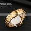 LONGBO 80736 Original Men's Gold Watch Stainless Steel Strap Fashion Quartz Date Showed Men Wrist Watch