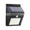 Outdoor Solar LED Wall Light PIR Motion Sensor Solar Powered LED Street Wall Lamp