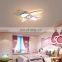 Metal And Acrylic Airplane Ceiling Light Remote Dimmable Aircraft Pink Lighting For Kids Boys Children's Pendant Lamp
