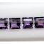 8mm AAA Quality Natural Brazil Amethyst Square 4 Pieces Lot Gems With Amazing Luster