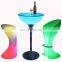 Outdoor Round Party Cocktail Night Club Furniture Led Bar Tables Led Glow Waterproof Bar Table