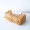 Hot Sale Handwoven Water Hyacinth Rectangular Tissue Box Cover Holder Bathroom Decoration Vietnam Manufacturer