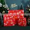 2021 New Arrival Beautiful Paper Bag Customized Style OEM ODM Red Christmas Gift Drawstring Tote Bag Christmas Paper Bags