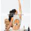 In Stock Custom Logo Sexy Yoga Suit Set Zipper Hollow Out Bra Match Side Pocket Leggings Training Outfit Women Gym Wear Apparel
