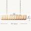 Modern Alabaster Square Block Pendants Chandelier Lighting fixture For Living Room Dining Room Kitchen Island Foyer Lobby