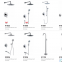 Highly adjustable, flexible, matches various decoration styles, comfortable water experience?, easy to clean, durable material Suite mixer series