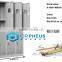 China Factory Competitive Price School Furniture Metal Locker 3 Wide 2 Tier Storage Cabinets Metal School Locker For Staff