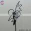 decorative yard with black garden stake metal birds