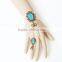 Gothic Style Bracelet with Finger Ring