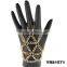 Golden Metal Fringed Multilayered Bracelet with Ring