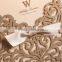 2015 new design laser cut wedding invitation card with ribbon