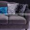 S15930 Grey Velvet 1 2 3 Living Room Sofa Set