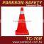Taiwan High Quality 3M Reflective Tape PVC Highway Cone Road Traffic Control 70cm Height TC-70R