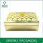golden leather cosmetic gift box packaging