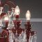 JANSOUL 12 lights 2 tier wholesale price red k9 crystal chandelier