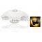 Four-Leaf Clover Shape Auto Motion Human Body Sensor Induction Wall Lamp Indoor Bedroom Warm Night Light PVC (By AAA Batteries)