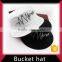 plain bucket hat wholesale with drawstring