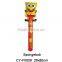 2016Hot sale lovely Hand holder Spondebob shaped helium balloon cartoon foil balloon for party decoration foil balloon