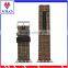 Canvas Fabric Genuine Leather Watch Band Wrist Strap For Apple Watch, For Apple Watch Band 38mm 42mm