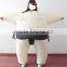 Inflatable sumo wrestlering suit for adults