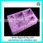 Purple Plastic Cosmetic Trays , Vacuum Formed PET Skin Care Blister Packaging