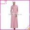 Cowl Neck Necklace Full Long Sleeves Dress Abaya 2016