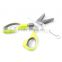 Kitchen Herb Scissors (5 Stainless Steel Blades) - incisive Shears with Anti-Slip Silicone Coated on the Handle