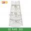 decorative wood carved outdoor garden flower shelf/flower pot shelf