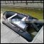 Fishing inflatable pontoon boat 12 persons boat with aluminum floor
