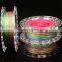 Pe braided fishing line with high strength,3 4 8 strands per spool,color optional