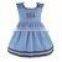 (CD934#blue)2-6Y children autumn dresses cotton woven dresses sleeveless corduroy dresses